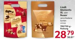 Selgros Lindt Moments XL oder Nuxor Angebot