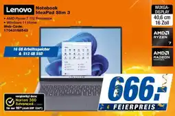 Expert Lenovo Notebook IdeaPad Slim 3 Angebot