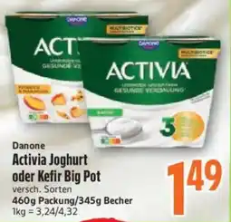 inkoop Danone Activia Joghurt oder Kefir Big Pot Angebot