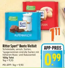 inkoop Ritter Sport* Bunte Vielfalt Angebot