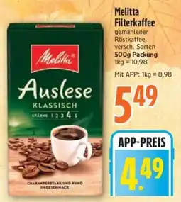 inkoop Melitta Filterkaffee Auslese Klassisch Angebot
