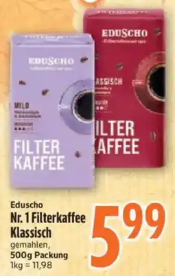 inkoop Eduscho Filterkaffee Klassisch Angebot