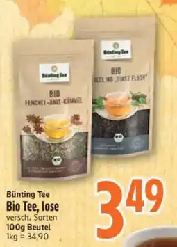 inkoop Bünting Tee Bio Tee, lose Angebot