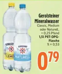 inkoop Gerolsteiner Mineralwasser Angebot