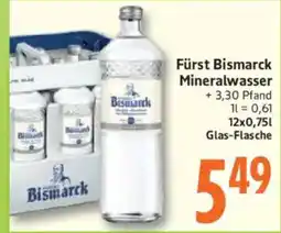 inkoop Fürst Bismarck Mineralwasser Angebot