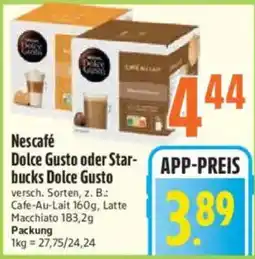 inkoop Nescafé Dolce Gusto oder Starbucks Dolce Gusto Angebot