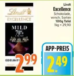 inkoop Lindt Excellence Schokolade Angebot