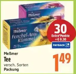 inkoop Meßmer Tee Angebot