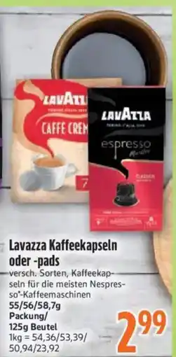 inkoop Lavazza Kaffee Angebot