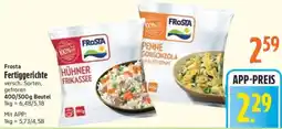 inkoop Frosta Fertiggerichte Angebot