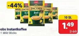 2Brüder Jacobs Instantkaffee 3in1 Mild Sticks Angebot