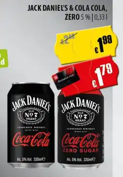 FreeOneShop JACK DANIEL'S & COLA COLA, ZERO Angebot