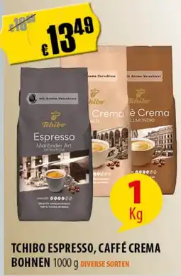 FreeOneShop TCHIBO ESPRESSO, CAFFÉ CREMA BOHNEN Angebot