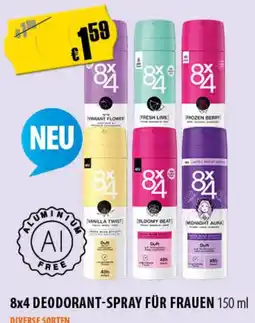 FreeOneShop 8x4 DEODORANT-SPRAY FÜR FRAUEN Angebot