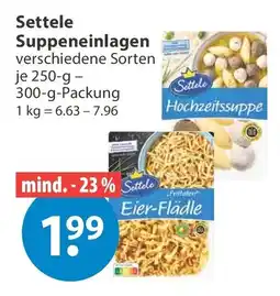 V Markt Settele Eier-Flädle Angebot