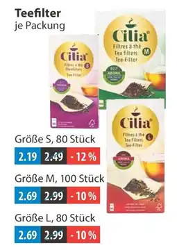 V Markt Cilia Tee-Filter Angebot