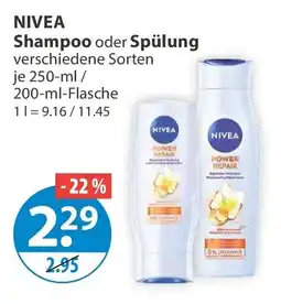 V Markt NIVEA Shampoo oder Spülung Angebot
