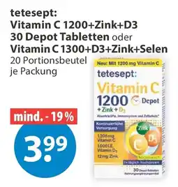 V Markt tetesept: Vitamin C 1200+Zink+D3 Angebot