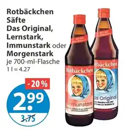 V Markt Rotbäckchen Säfte Angebot