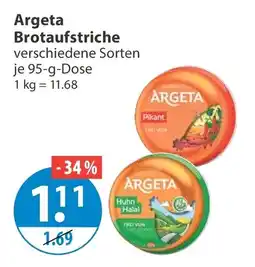 V Markt Argeta Brotaufstriche Angebot