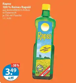 V Markt Rapso 100 % Reines Rapsöl Angebot
