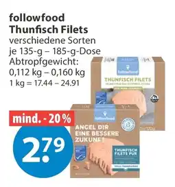 V Markt followfood Thunfisch Filets Angebot
