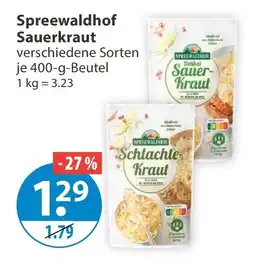 V Markt Spreewaldhof Sauerkraut Angebot