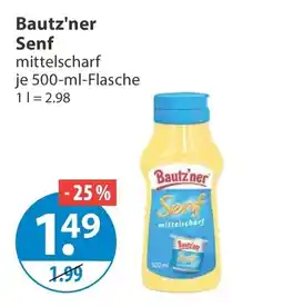 V Markt Bautz'ner Senf mittelscharf Angebot