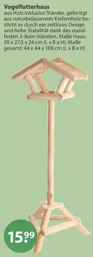 V Markt Vogelfutterhaus Angebot