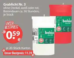 V Markt Grablicht Nr. 3 bolsius Angebot