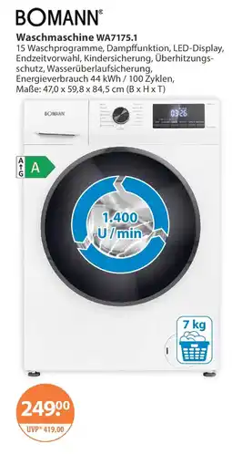 V Markt WASCHMASCHINE WA7175.1 Angebot