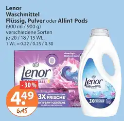 V Markt Lenor Waschmittel Angebot