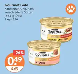 V Markt Gourmet Gold Katzennahrung, nass Angebot