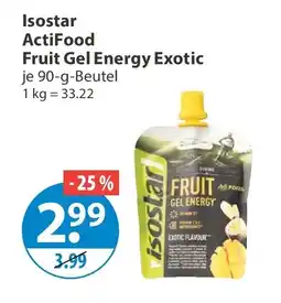 V Markt Isostar ActiFood Fruit Gel Energy Exotic Angebot