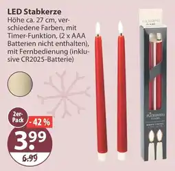 V Markt LED Stabkerze Angebot
