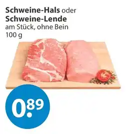 V Markt Schweine-Hals oder Schweine-Lende Angebot