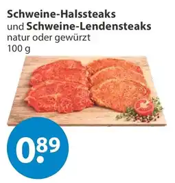V Markt Schweine-Halssteaks und Schweine-Lendensteaks Angebot