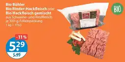 V Markt Bio Bühler Bio Rinder-Hackfleisch oder Bio Hackfleisch gemischt Angebot