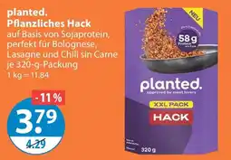 V Markt planted. Pflanzliches Hack Angebot