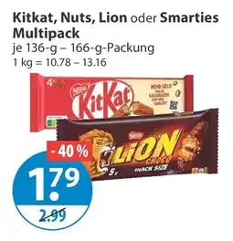 V Markt KitKat, Nuts, Lion oder Smarties Multipack Angebot
