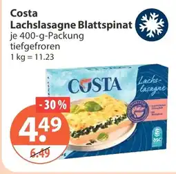 V Markt Costa Lachslasagne Blattspinat Angebot
