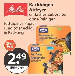 V Markt Melitta Backbögen Airfryer Angebot