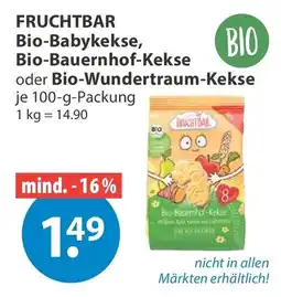 V Markt FRUCHTBAR Bio-Babykekse, Bio-Bauernhof-Kekse oder Bio-Wundertraum-Kekse Angebot