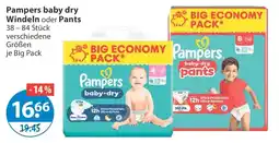 V Markt Pampers baby-dry Windeln oder Pants Angebot