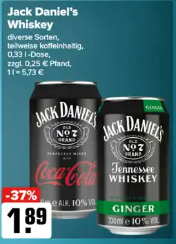 Logo Getränkemarkt Jack Daniel's Whiskey Angebot