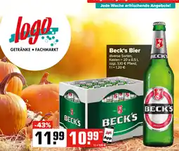 Logo Getränkemarkt Beck's Bier Angebot