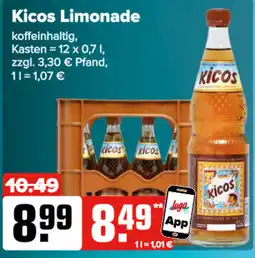 Logo Getränkemarkt Kicos Limonade Angebot