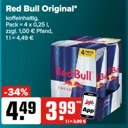 Logo Getränkemarkt Red Bull Original Angebot