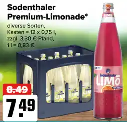 Logo Getränkemarkt Sodenthaler Premium-Limonade Angebot