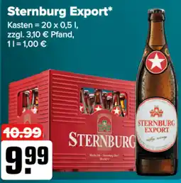 Logo Getränkemarkt Sternburg Export Angebot